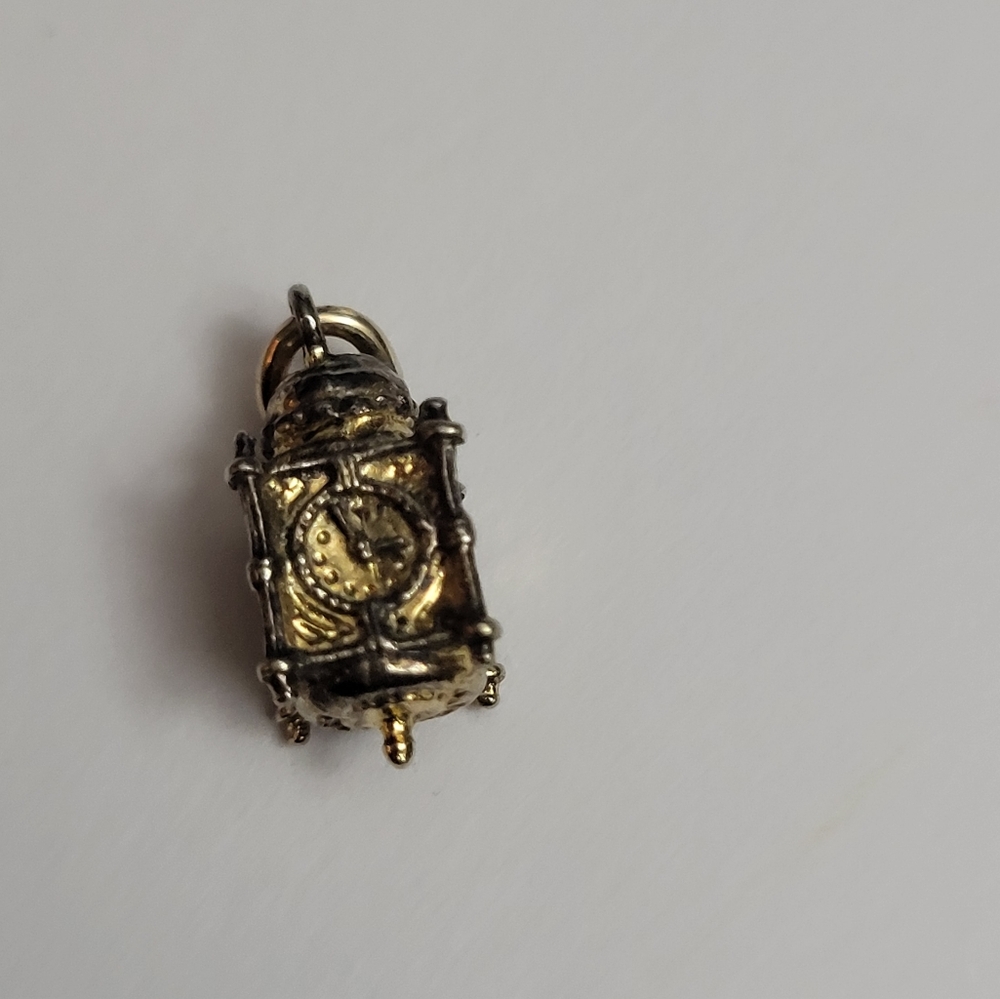 Marshall Fields  14k vintage clock charm